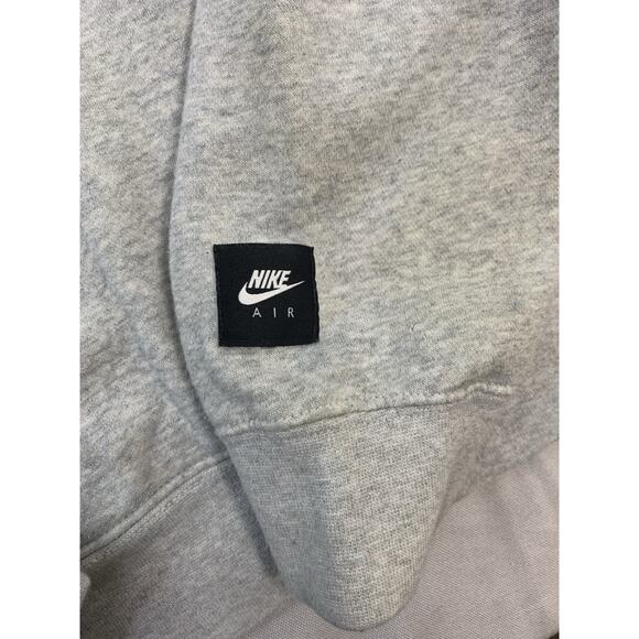 Nike Air Men's Pullover Hoodie Sweatshirt Grey Logo Spell Out Size Small - Picture 4 of 9